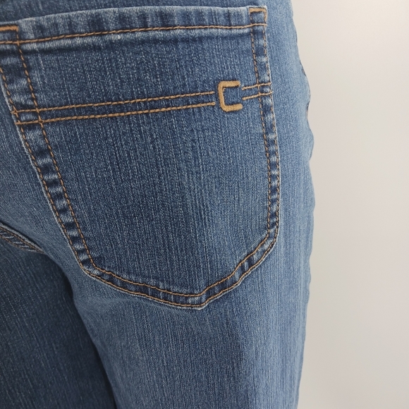 Chico's Jeans Chicos Straight Leg Jeans Womens Casual Blue Denim